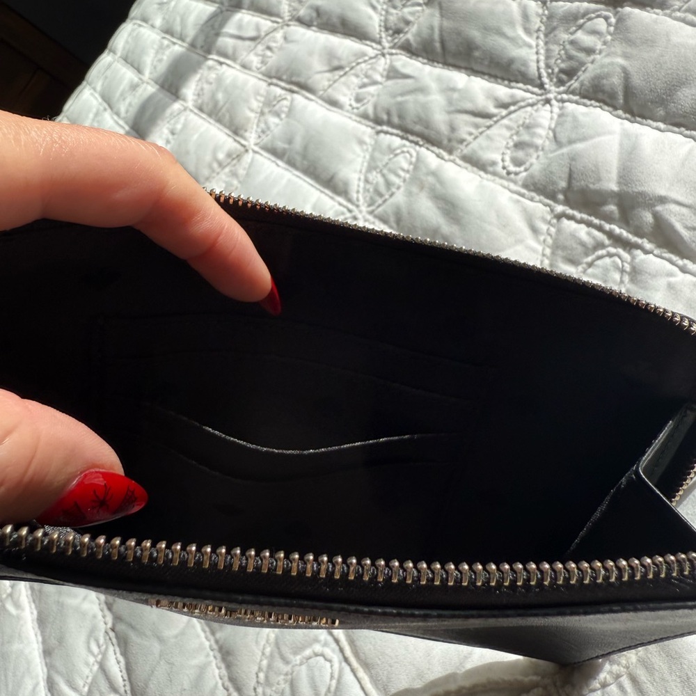 Kate Spade Black Leather Wristlet - Picture 3 of 5
